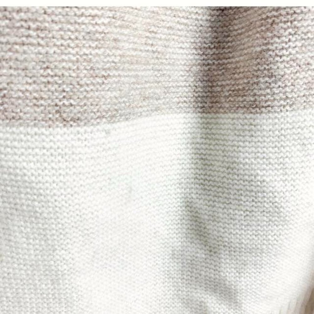 Cute Colour Block Tan and Off White Sweater - Picture 10 of 10